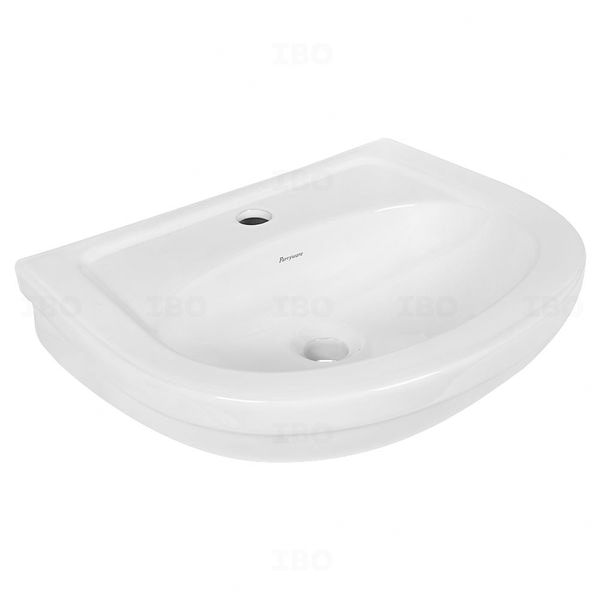 Parryware Shine 505 x 405 x 155mm White Pedestal Basin without Pedestal