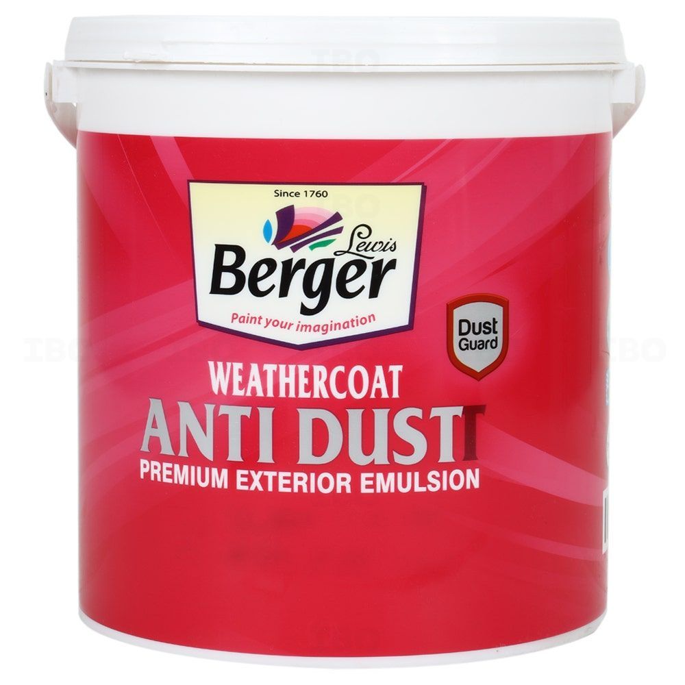 Berger Paints WeatherCoat Anti Dustt 3.6 L W1 Base Interior Emulsion - Base