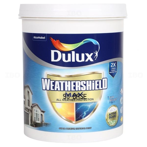 Dulux Paints Weatershield Max 1 L Ext White Base Exterior Emulsion - Base Dulux Paints Weatershield Max 1 L Ext White Base Exterior Emulsion - Base