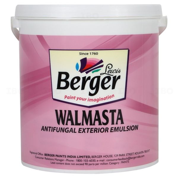 Berger Paints Walmasta 3.6 L W1 Base Exterior Emulsion - Base