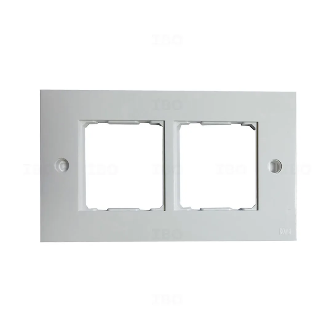 Anchor Roma Classic 4 Module Matte Deko White Switch Board Plate