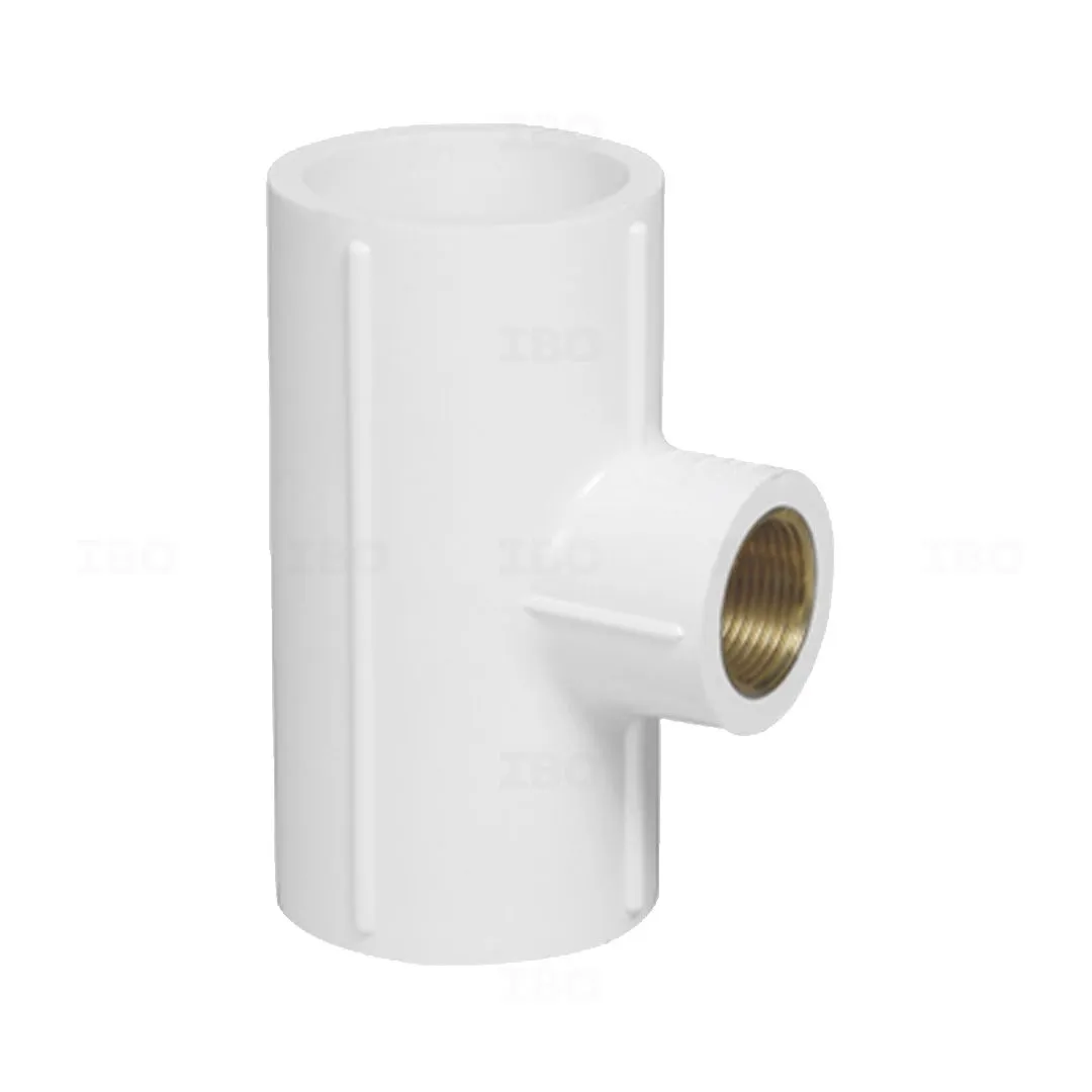 Supreme Aqua Gold 1 x 1/2 in. (25 x 15 mm) UPVC Brass Tee Supreme Aqua Gold 1 x 1/2 in. (25 x 15 mm) UPVC Brass Tee