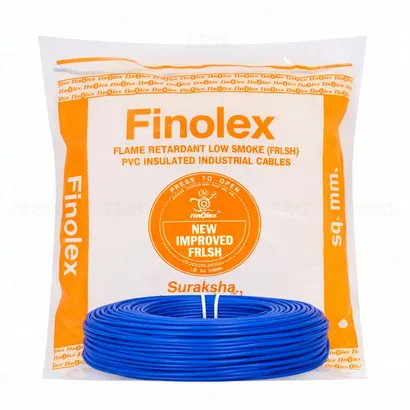 Finolex FRLS-H 6 sq mm Blue 180m 1C PVC Insulated Industrial Cable 1100 V Finolex FRLS-H 6 sq mm Blue 180m 1C PVC Insulated Industrial Cable 1100 V