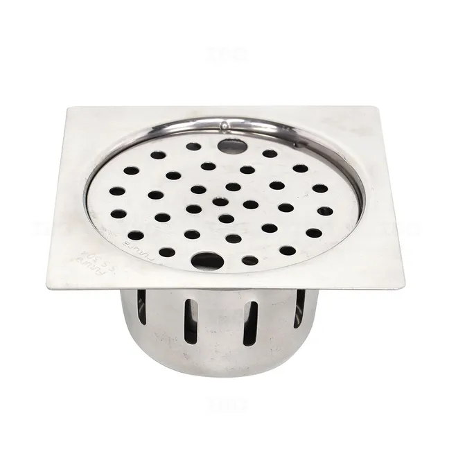 Futura 5 in. x 5 in. Square Stainless Steel Floor Drain