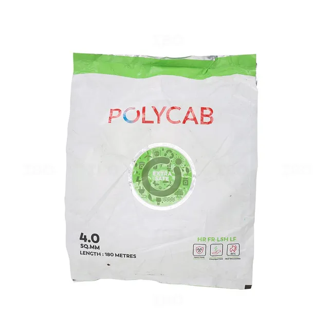 Polycab Green Wire 4 sq mm Yellow 180 m HR FR-LSH LF PVC Insulated Wire Polycab Green Wire 4 sq mm Yellow 180 m HR FR-LSH LF PVC Insulated Wire