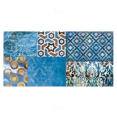 Somany Glosstra Aquatic HL 02 A & B Glossy 600 mm x 300 mm Ceramic Wall Tile