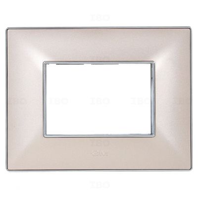 GM FourFive Wavio 3 Metal Finish Gold Switch Board Plate