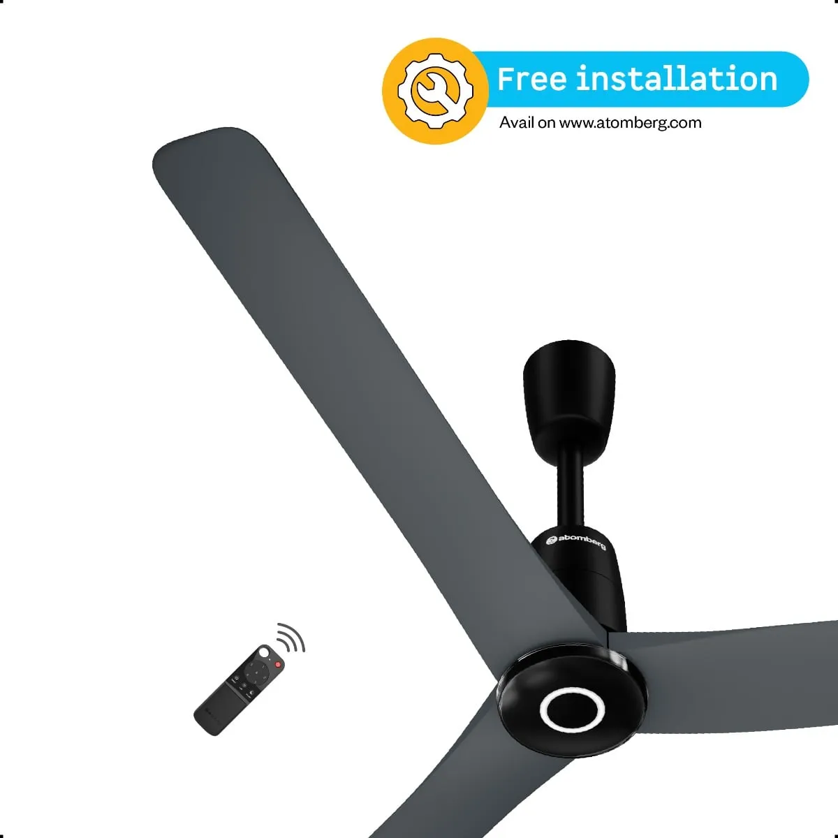 Atomberg 1200mm Aris Contour (Regent Grey) Ceiling Fan