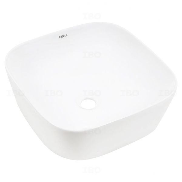 Cera 410 mm x 410 mm x 145 mm Snow White Table Top Basin