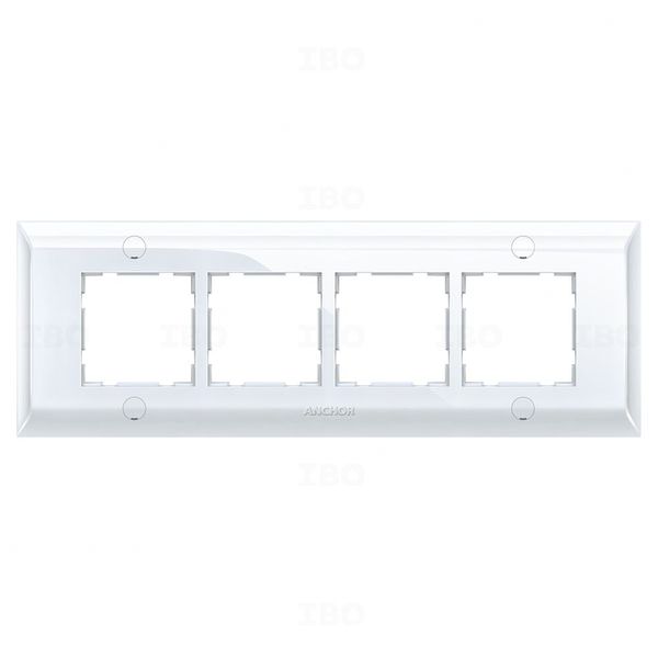 Anchor Ziva 8 (H) Module Glossy White Switch Board Plate Anchor Ziva 8 (H) Module Glossy White Switch Board Plate