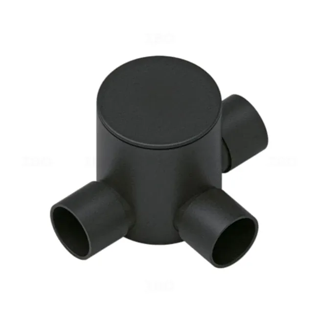 Universal 25mm Black Surface Jbox PVC 3way