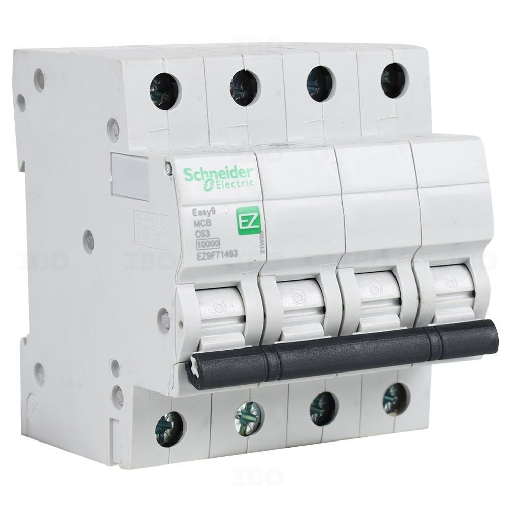 Schneider Easy 9 Triple Pole Neutral 63 A C Curve MCB