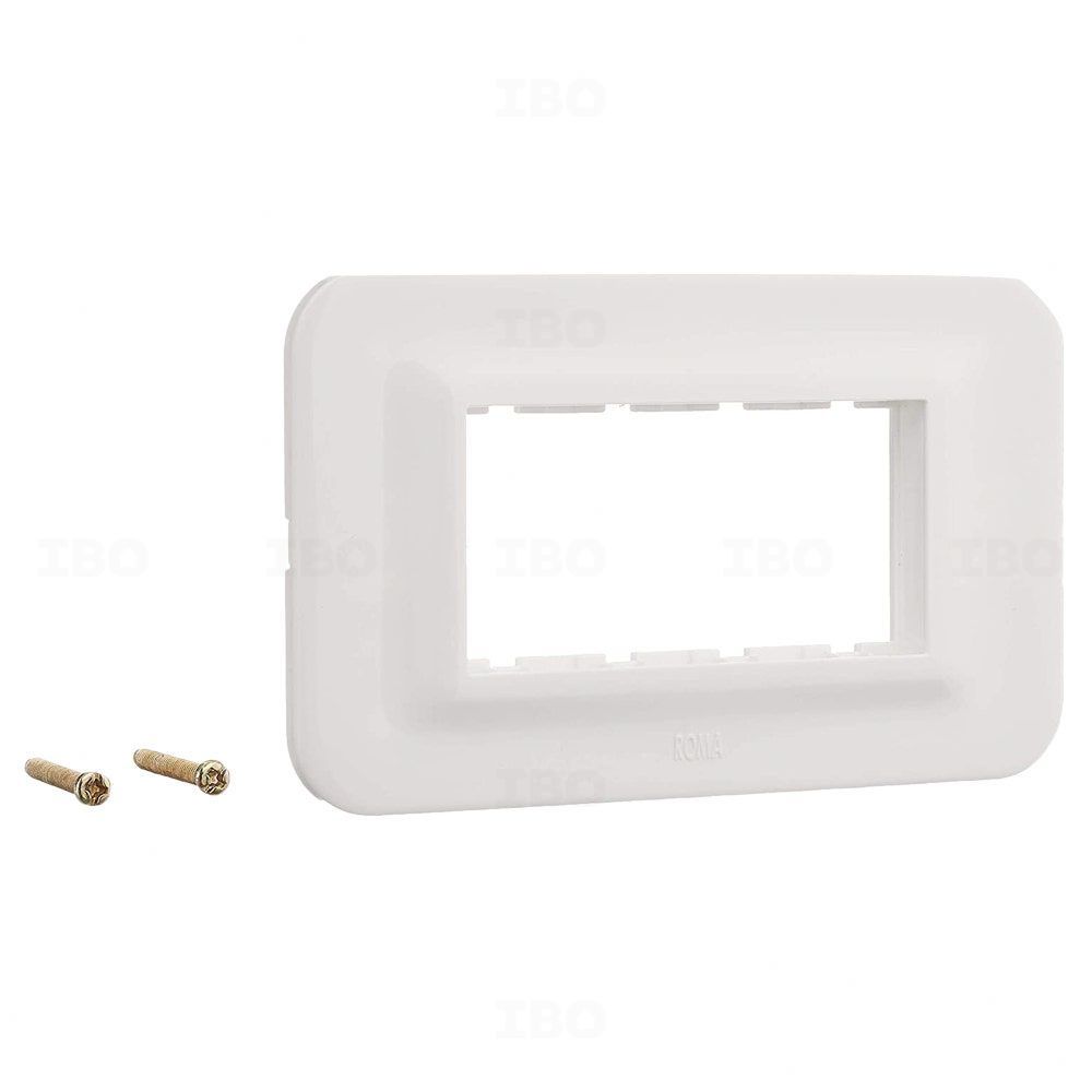 Anchor Roma Urban 4 Module Glossy White Switch Board Plate
