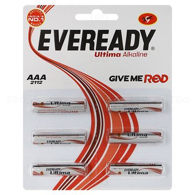 Eveready Ultima AAA 1.5 V Pack of 6 Alkaline Battery