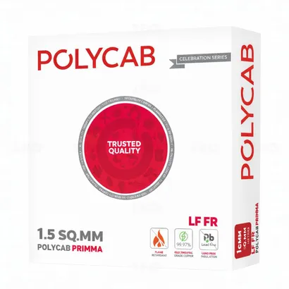 Polycab Primma 1.5 sq mm Yellow 90 m FR PVC Insulated Wire Polycab Primma 1.5 sq mm Yellow 90 m FR PVC Insulated Wire
