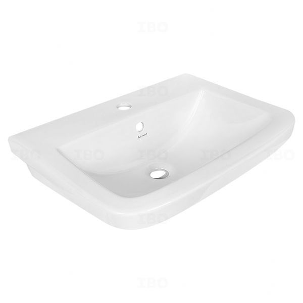 Parryware Zest 570 x 420 x 185 mm White Pedestal Basin without Pedestal