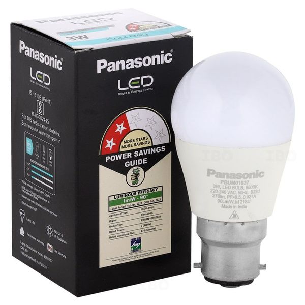 Panasonic Kiglo Omni 3 W B22 Cool Day Light LED Bulb