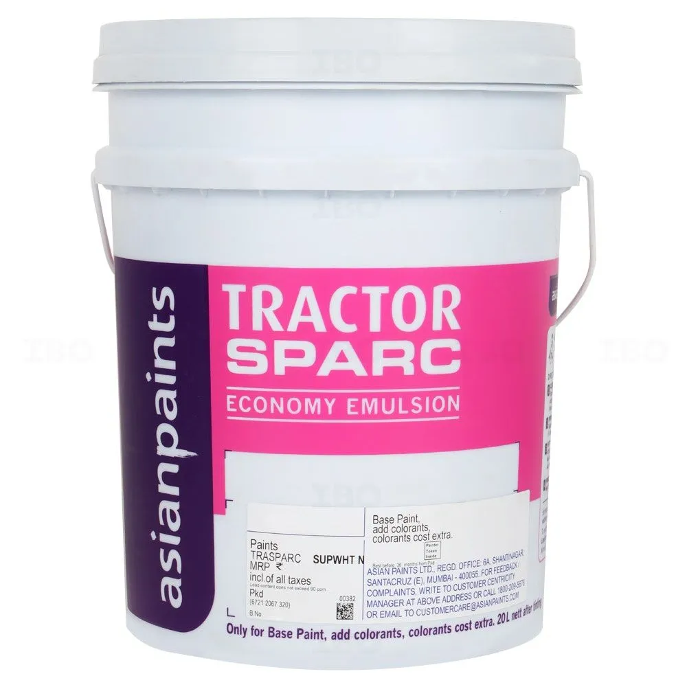 Asian Paints Tractors sparc 20 L White Interior Emulsion - Color