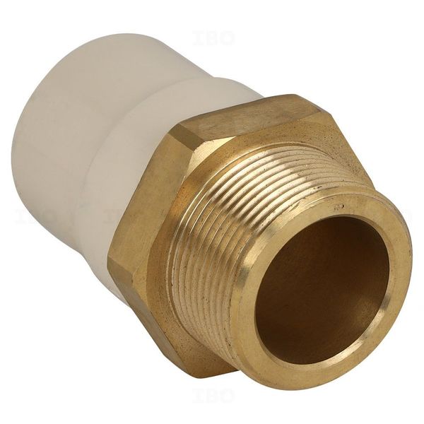 Ashirvad FlowGuard Plus 1½ in. (40 mm) CPVC Adaptor - MTA (Brass)