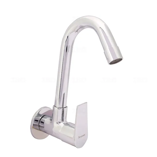 Parryware Praseo Wall Mounted Silver Sink Tap