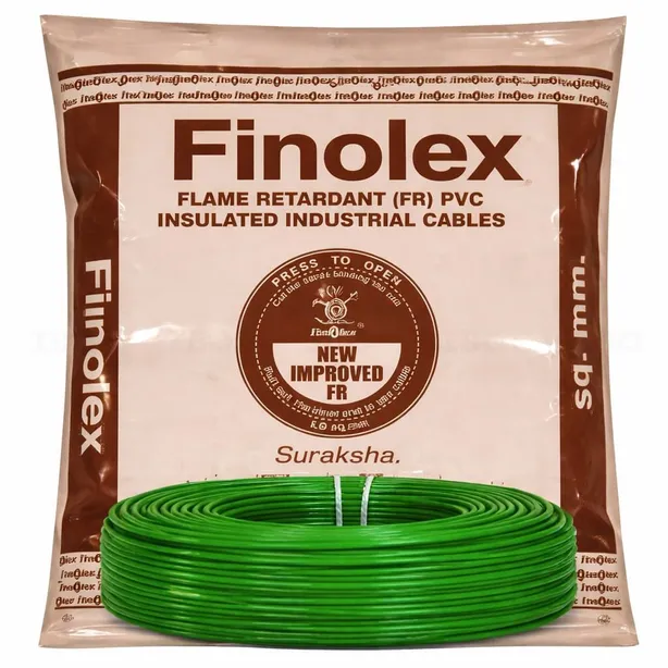 Finolex FR 4 sq mm Green 200 m FR Insulated Wire Finolex FR 4 sq mm Green 200 m FR Insulated Wire