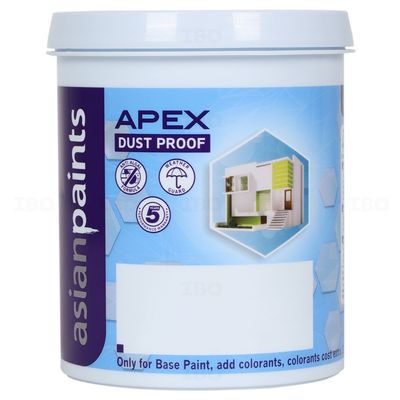 Asian Paints Apex 1 L White Exterior Emulsion - Color