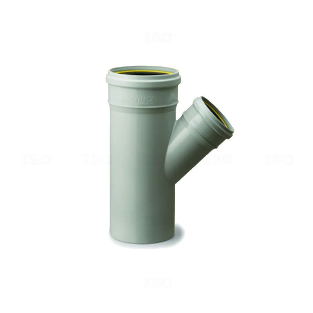 Prince Ultrafit (RR) 4 x 2 1/2 in. (110 x 75 mm) Reducer Y SWR Fitting Prince Ultrafit (RR) 4 x 2 1/2 in. (110 x 75 mm) Reducer Y SWR Fitting