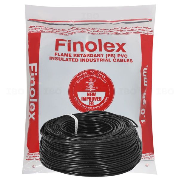 Finolex FR Project Pack 1 sq mm Black 180 m FR PVC Insulated Wire Finolex FR Project Pack 1 sq mm Black 180 m FR PVC Insulated Wire