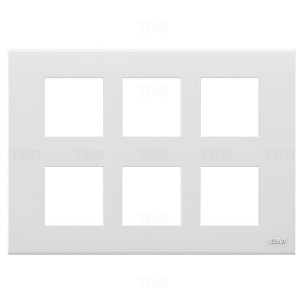 GM FourFive Casablanca 12 Module Semi-Glossy White Switch Board Plate GM FourFive Casablanca 12 Module Semi-Glossy White Switch Board Plate