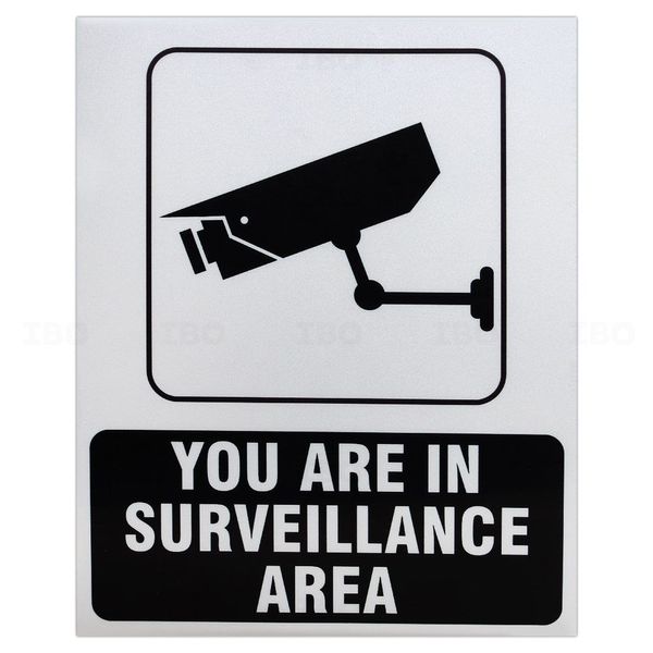 SignageShop 10 in. x 8 in. CCTV Camera Identification Stock Sign