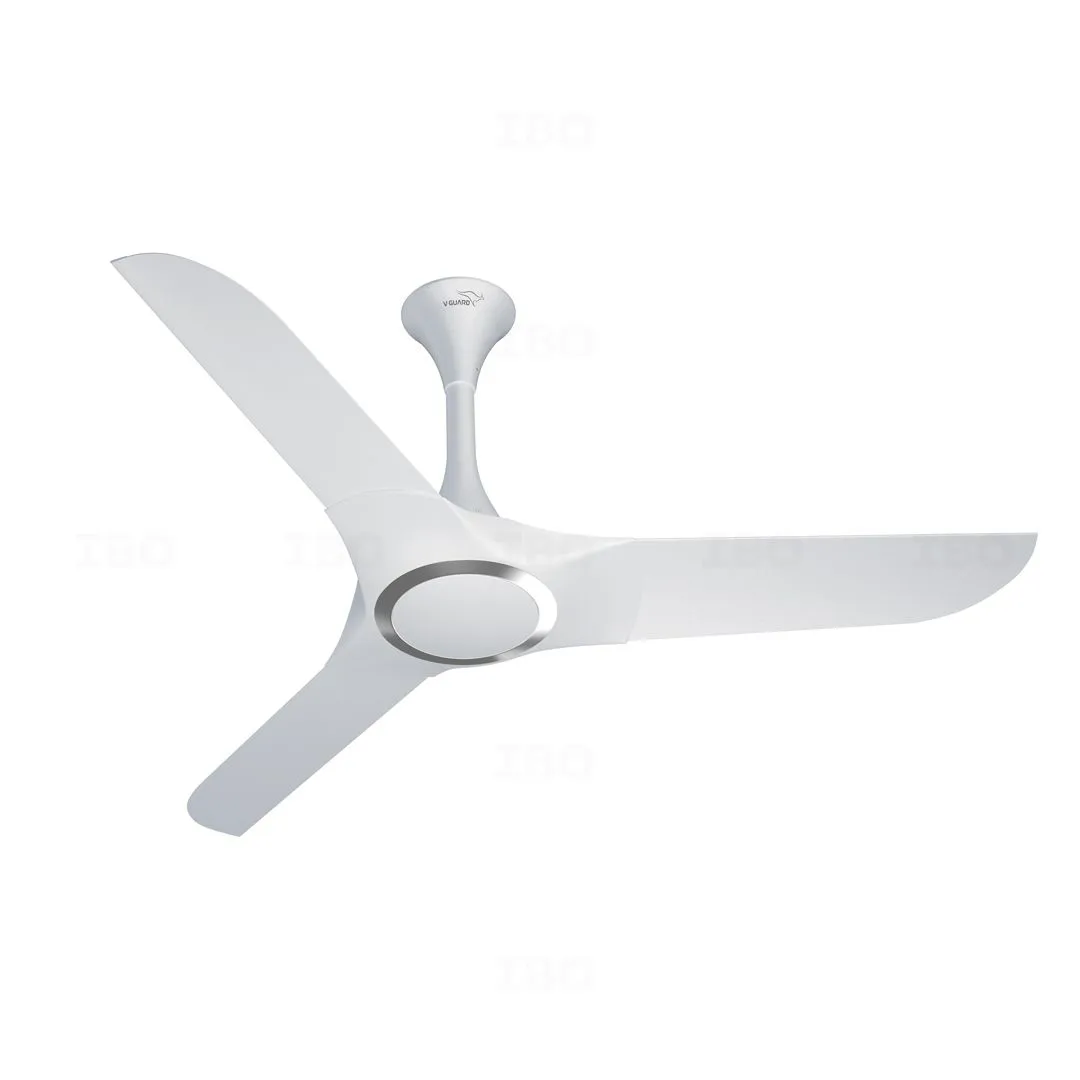V-Guard 1300mm Husher BLDC (Blossom White Silver) Ceiling Fan