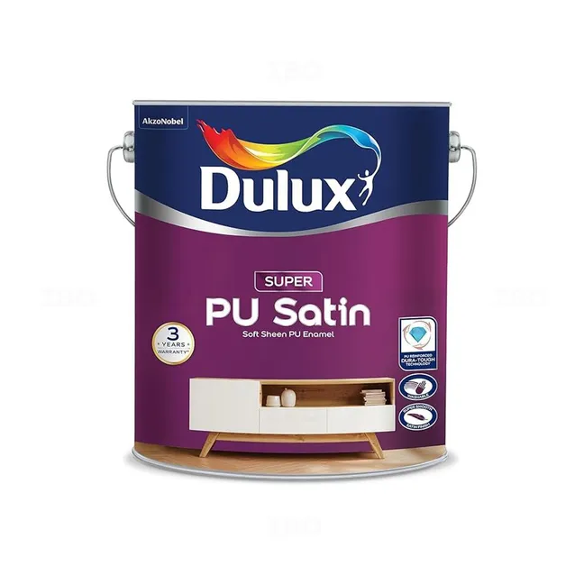 Dulux Paints Super PU satin 1 L Teak Enamel-Color