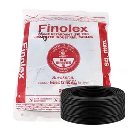 Finolex FRLS-H 4 sq mm Black 180m 1C PVC Insulated Industrial Cable 1100 V