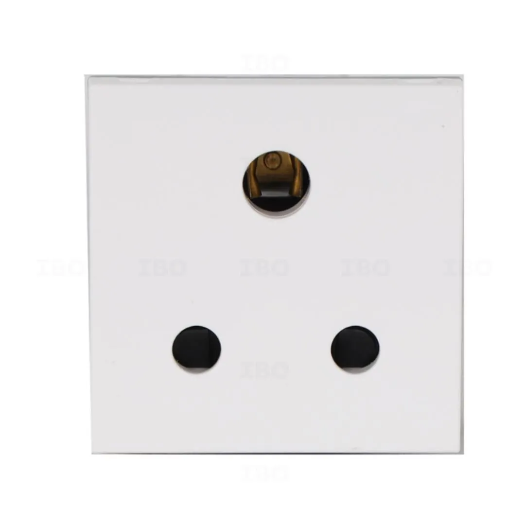 6A-3 Pin Round-Isi Sock-2M-Wh