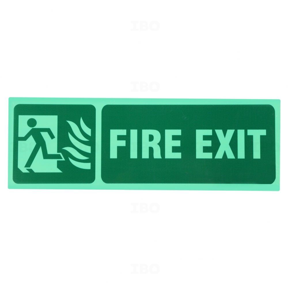 SignageShop 12 in. x 4 in. Fire Exit Stock Sign