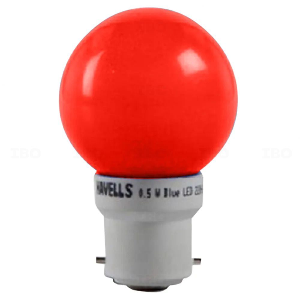 Havells Adore 0.5 W B22 Red LED Night Bulb