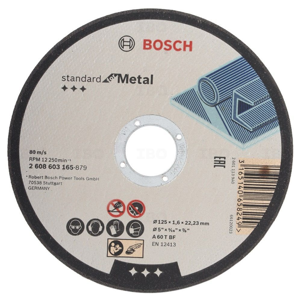 Bosch 2608603658 Plateau à lamelle X431 standard for metal 125 x 22,23 mm 80 