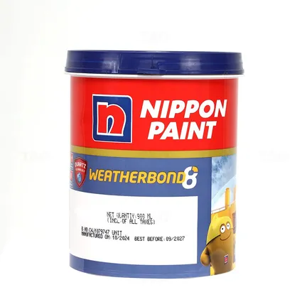 Nippon Weatherbond 8 Quartz -Q5(OY) 900 ml Exterior Emulsion - Base Nippon Weatherbond 8 Quartz -Q5(OY) 900 ml Exterior Emulsion - Base