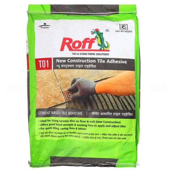 Roff New Construction (T01) 30 kg Grey Tile Cementitious Adhesive
