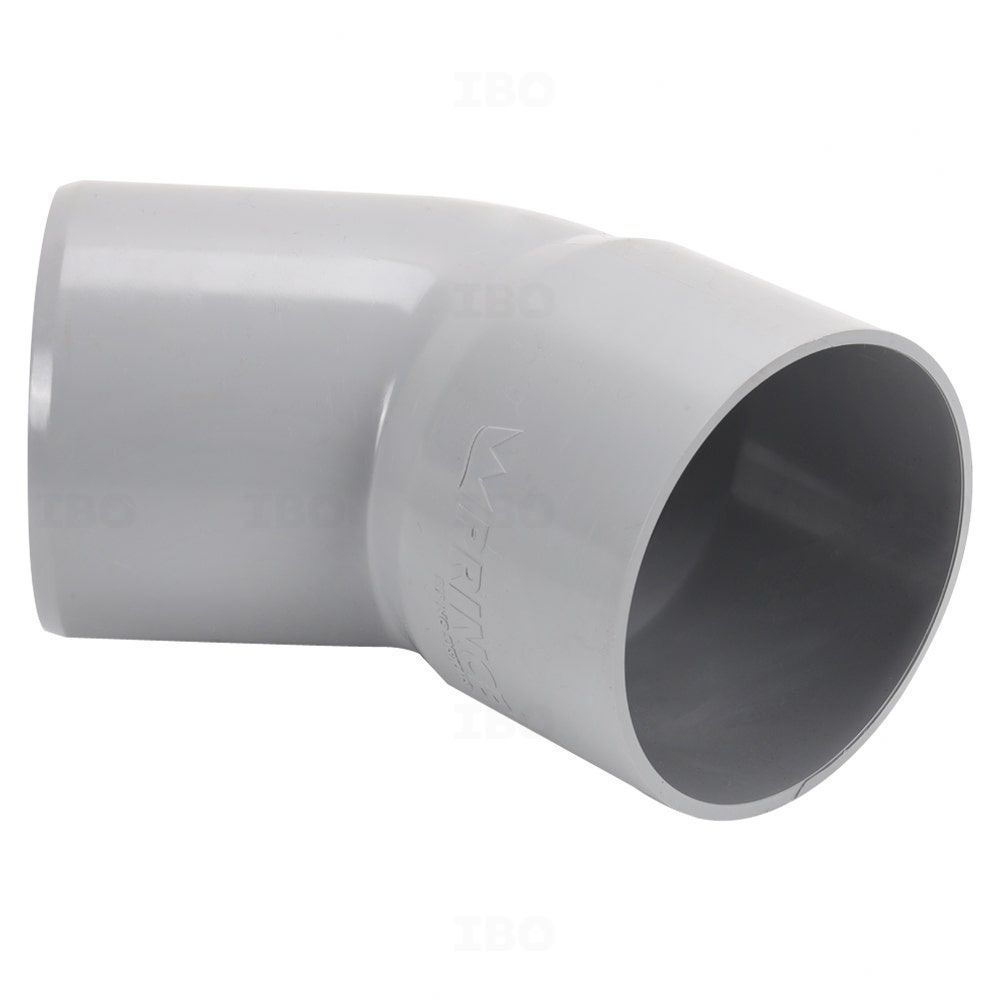 Prince Ultrafit 3 in. (90 mm) Bend 45° SWR Fitting Prince Ultrafit 3 in. (90 mm) Bend 45° SWR Fitting