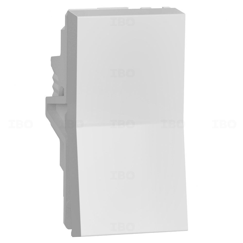 Schneider Unica Pure White 1 Way 6 A Modular Switch