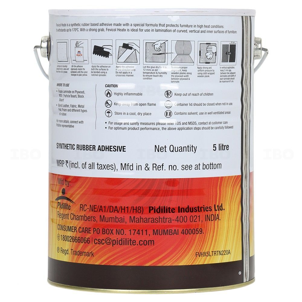 Buy Fevicol HEATX 5 L Woodwork Adhesive on  & Store @ Best Price.  Genuine Products, Quick Delivery