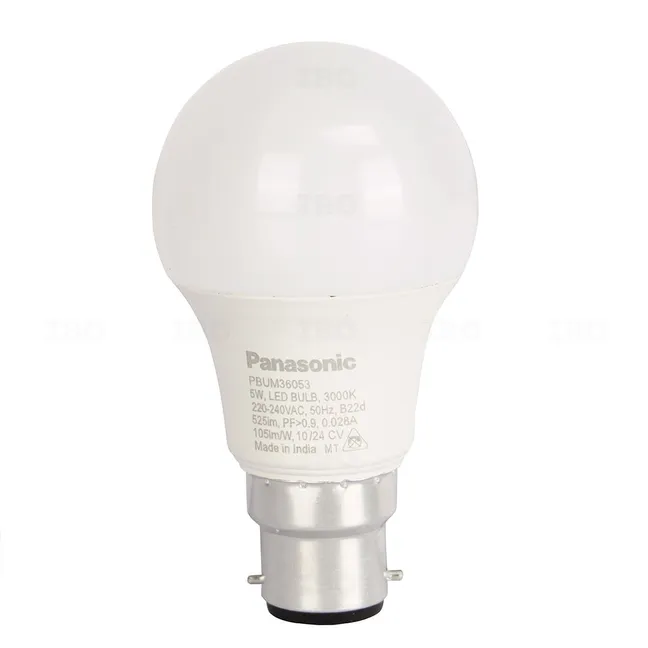Panasonic 5W B22 3000K LED Bulb Panasonic 5W B22 3000K LED Bulb