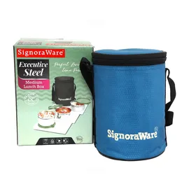 Executive Steel Medium Lunch Box