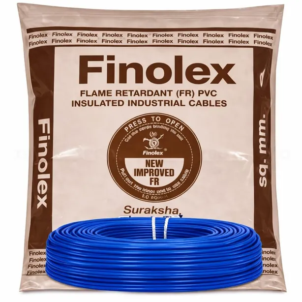 Finolex FR 4 sq mm Blue 200 m FR Insulated Wire