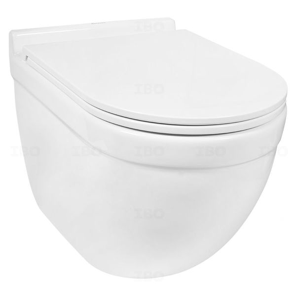 Parryware Superior Rimless P Trap Wall Mounted White Wall Hung Toilet