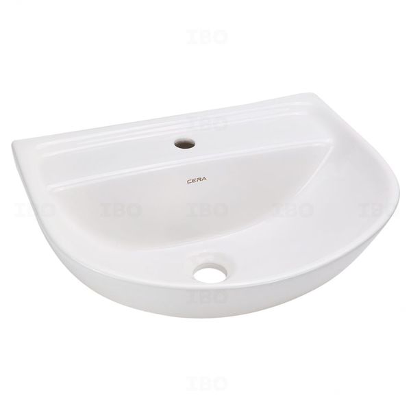 Cera Chime 460 mm x 350 mm Snow White Wall hung Basin