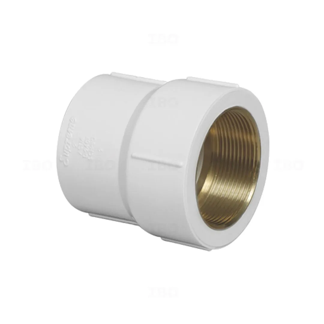Supreme Aqua Gold 1 x 1/2 in. (25 x 15 mm) UPVC Adaptor - FTA (Brass)