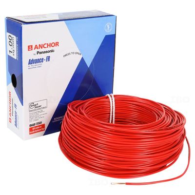 Anchor Advance FR 1 sq mm Red 90 m FR PVC Insulated Wire Anchor Advance FR 1 sq mm Red 90 m FR PVC Insulated Wire