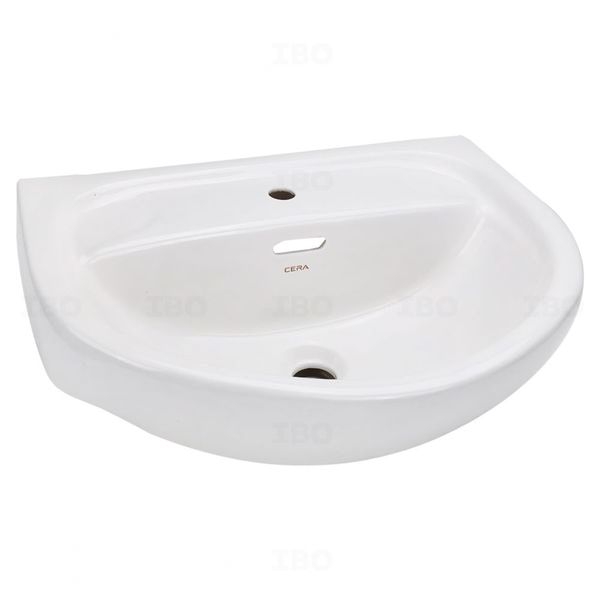 Cera Cana 550 mm x 400 mm Snow White Pedestal Basin without Pedestal